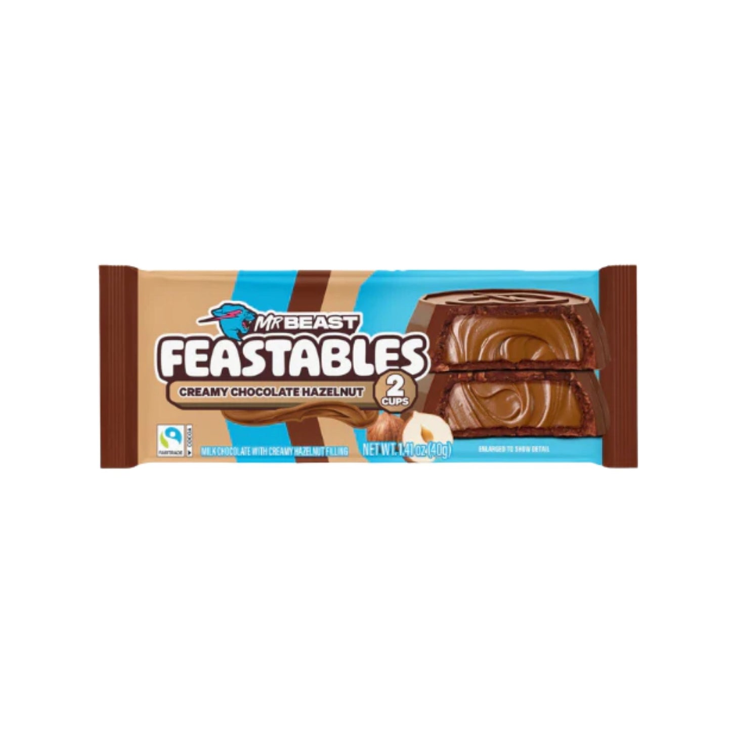 MrBeast Feastables Creamy Hazelnut Cups