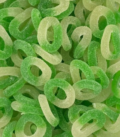 Bonbon Anneau Pomme Verte acidulée Bonbons