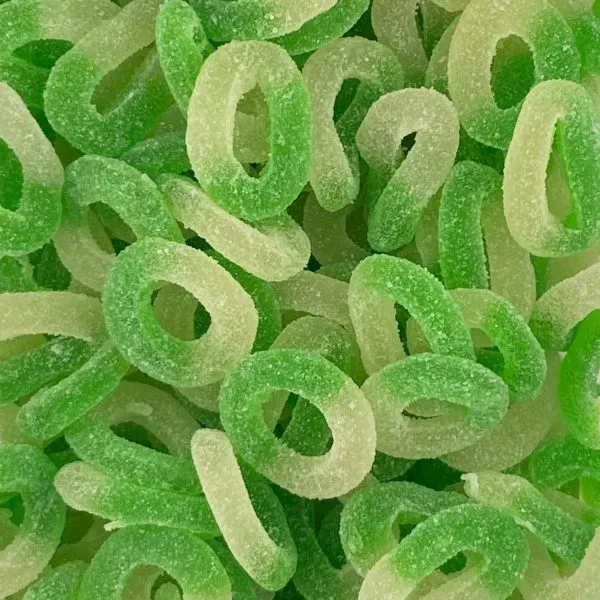 Bonbon Anneau Pomme Verte acidulée Bonbons