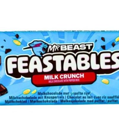 MrBeast Feastables Milk Crunch – Chocolat au Lait et Riz Soufflé Amérique