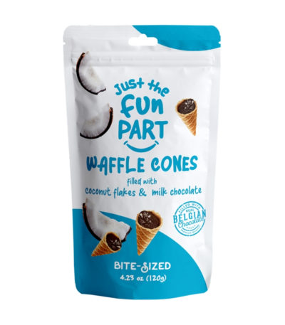 Waffle Cones Chocolat au Lait & Noix de Coco Waffle Cone