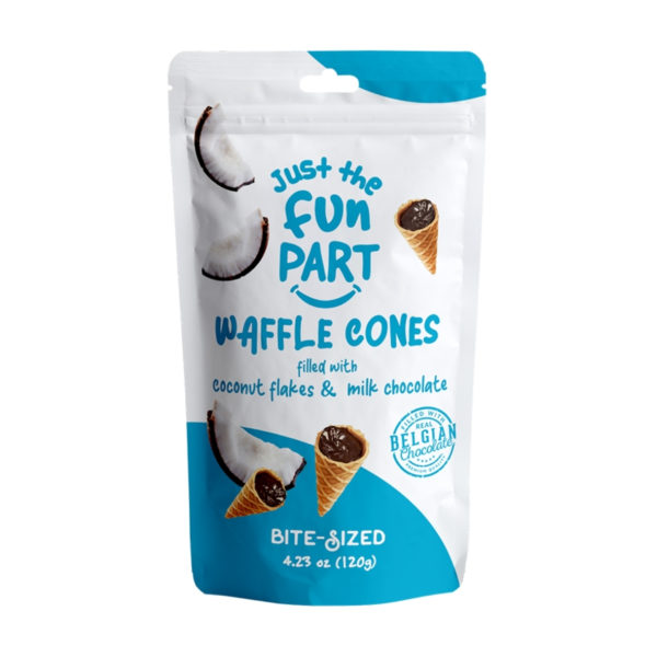 Waffle Cones Chocolat au Lait & Noix de Coco Waffle Cone