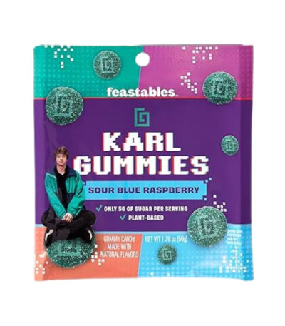 Karl Gummies Sour Blue Raspberry Amérique
