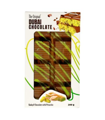 Chocolat Dubai Original au Pistache (200gr) Chocolat Dubaï