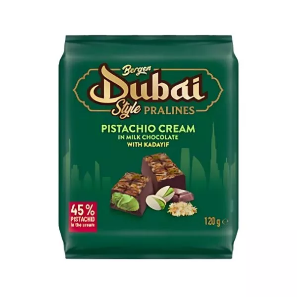 Dubai Style Pralines Pistachio Cream Chocolat Dubaï
