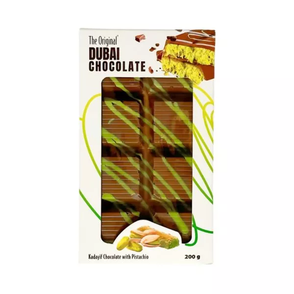 Chocolat Dubai Original au Pistache (200gr) Chocolat Dubaï