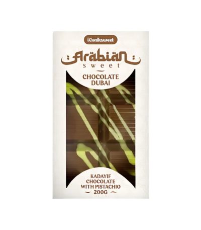 Arabian Sweet Chocolat Dubai 200g – Kadayif et Pistache Chocolat Dubaï