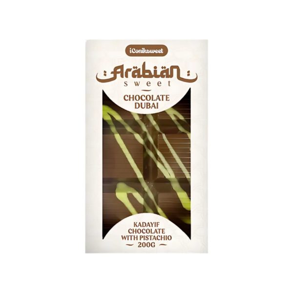 Arabian Sweet Chocolat Dubai 200g – Kadayif et Pistache Chocolat Dubaï
