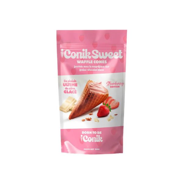 Cornets fourrés Fraise Gâteaux